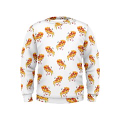 Pizza Pattern Kids  Sweatshirt by designsbymallika