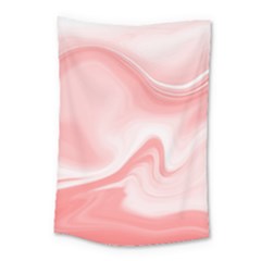 Pink Marble Print Small Tapestry by designsbymallika