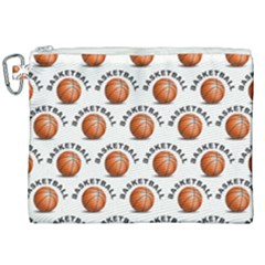 Orange Basketballs Canvas Cosmetic Bag (xxl) by mccallacoulturesports