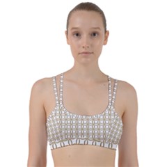 Gold Lattice Line Them Up Sports Bra by mccallacoulture