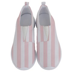 Pastel Pink Stripes No Lace Lightweight Shoes by mccallacoulture