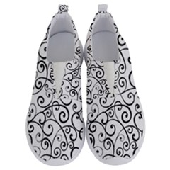 Black And White Swirls No Lace Lightweight Shoes by mccallacoulture