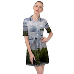 Lake Wallenpaupack Belted Shirt Dress by canvasngiftshop