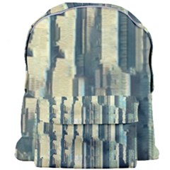Texture Abstract Buildings Giant Full Print Backpack by Alisyart