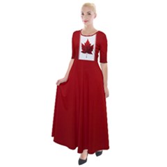 Canada Flag Dresses Half Sleeves Maxi Dress by CanadaSouvenirs