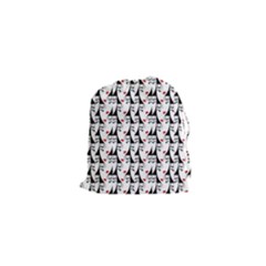 Cartoon Style Asian Woman Portrait Collage Pattern Drawstring Pouch (xs) by dflcprintsclothing