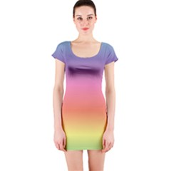 Rainbow Shades Short Sleeve Bodycon Dress by designsbymallika