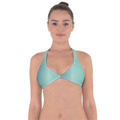 Blue Shades Halter Neck Bikini Top by designsbymallika