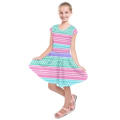 Aztec Print Kids  Short Sleeve Dress by designsbymallika
