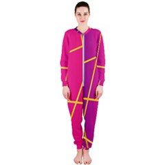 Golden Lines Onepiece Jumpsuit (ladies)  by designsbymallika
