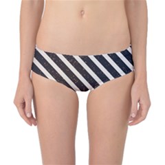 Silver Stripes Pattern Classic Bikini Bottoms by designsbymallika