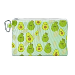 Avocado Love Canvas Cosmetic Bag (large) by designsbymallika