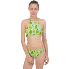 Avocado Love Racer Front Bikini Set by designsbymallika