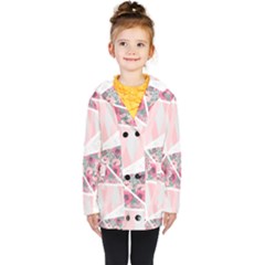 Pink Patchwork Kids  Double Breasted Button Coat by designsbymallika