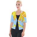Salad Fruit Mixed Bowl Stacked Cropped Button Cardigan View1