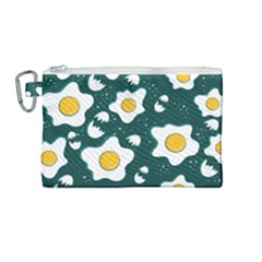 Wanna Have Some Egg? Canvas Cosmetic Bag (medium) by designsbymallika