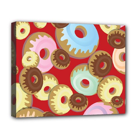Donut  Deluxe Canvas 20  X 16  (stretched) by designsbymallika