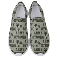 Army Stong Military Men s Slip On Sneakers by McCallaCoultureArmyShop