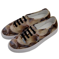 Close Up Mushroom Abstract Men s Classic Low Top Sneakers by Fractalsandkaleidoscopes