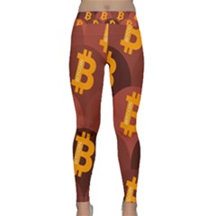 Cryptocurrency Bitcoin Digital Classic Yoga Leggings by HermanTelo