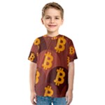 Cryptocurrency Bitcoin Digital Kids  Sport Mesh Tee
