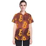 Cryptocurrency Bitcoin Digital Women s Short Sleeve Shirt