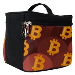 Cryptocurrency Bitcoin Digital Make Up Travel Bag (small) by HermanTelo
