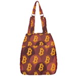 Cryptocurrency Bitcoin Digital Center Zip Backpack