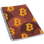 Cryptocurrency Bitcoin Digital 5.5  x 8.5  Notebook