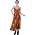 Cryptocurrency Bitcoin Digital Tie Back Maxi Dress View1
