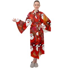 Santa Clause Maxi Velour Kimono