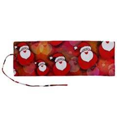 Santa Clause Roll Up Canvas Pencil Holder (m) by HermanTelo