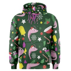 Colorful Funny Christmas Pattern Men s Core Hoodie by Vaneshart