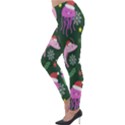 Colorful Funny Christmas Pattern Lightweight Velour Leggings View3