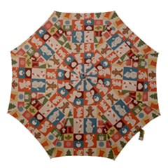 Cute Christmas Seamless Pattern Vector Hook Handle Umbrellas (medium) by Vaneshart