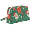 Colorful Funny Christmas Pattern Wristlet Pouch Bag (Large) View1