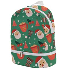 Colorful Funny Christmas Pattern Zip Bottom Backpack by Vaneshart