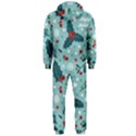 Seamless Pattern With Berries Leaves Hooded Jumpsuit (Men)  View2