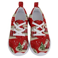 Christmas New Year Seamless Pattern Running Shoes by Vaneshart
