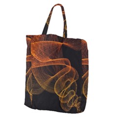 Circle Fractals Pattern Giant Grocery Tote
