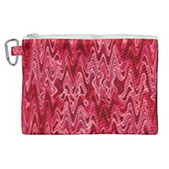 Background Abstract Surface Red Canvas Cosmetic Bag (xl) by HermanTelo