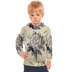 Owl On A Dreamcatcher Kids  Hooded Pullover by FantasyWorld7