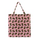 Daisy Pink Grocery Tote Bag View1