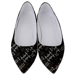 Black And White Ethnic Geometric Pattern Women s Low Heels by dflcprintsclothing
