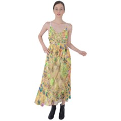 Flowers Color Colorful Watercolour Tie Back Maxi Dress by HermanTelo