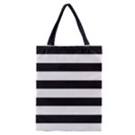 Black and White Large Stripes Goth Mime french style Classic Tote Bag