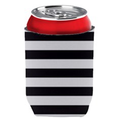 Black And White Large Stripes Goth Mime French Style Can Holder by genx