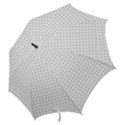 Aesthetic Black and White grid paper imitation Hook Handle Umbrellas (Small) View2