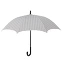 Aesthetic Black and White grid paper imitation Hook Handle Umbrellas (Small) View3