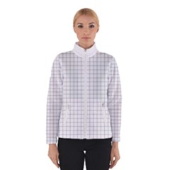 Aesthetic Black And White Grid Paper Imitation Winter Jacket by genx